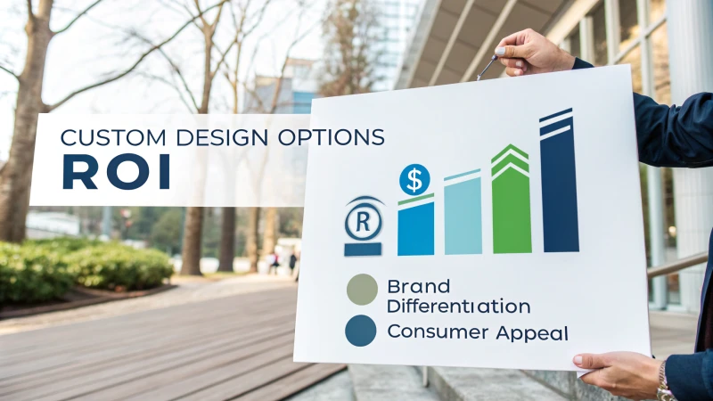 Infographic showcasing the impact of custom design options on ROI