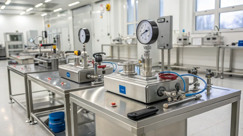 A modern laboratory with advanced leak testing equipment.