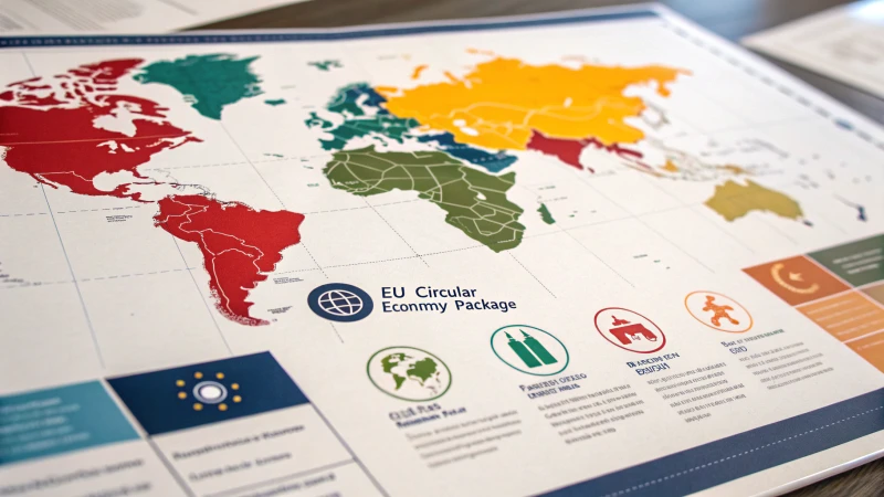 Infographic of global sustainable packaging regulations