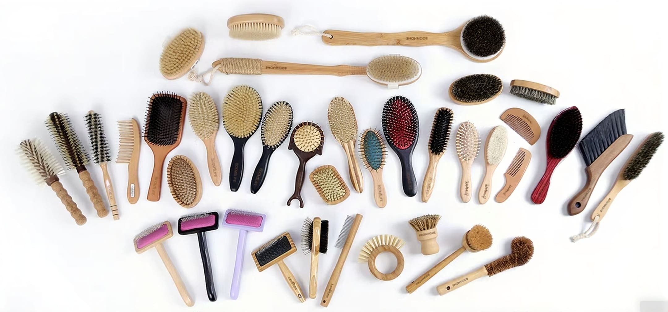 High quality wooden personal care brushes